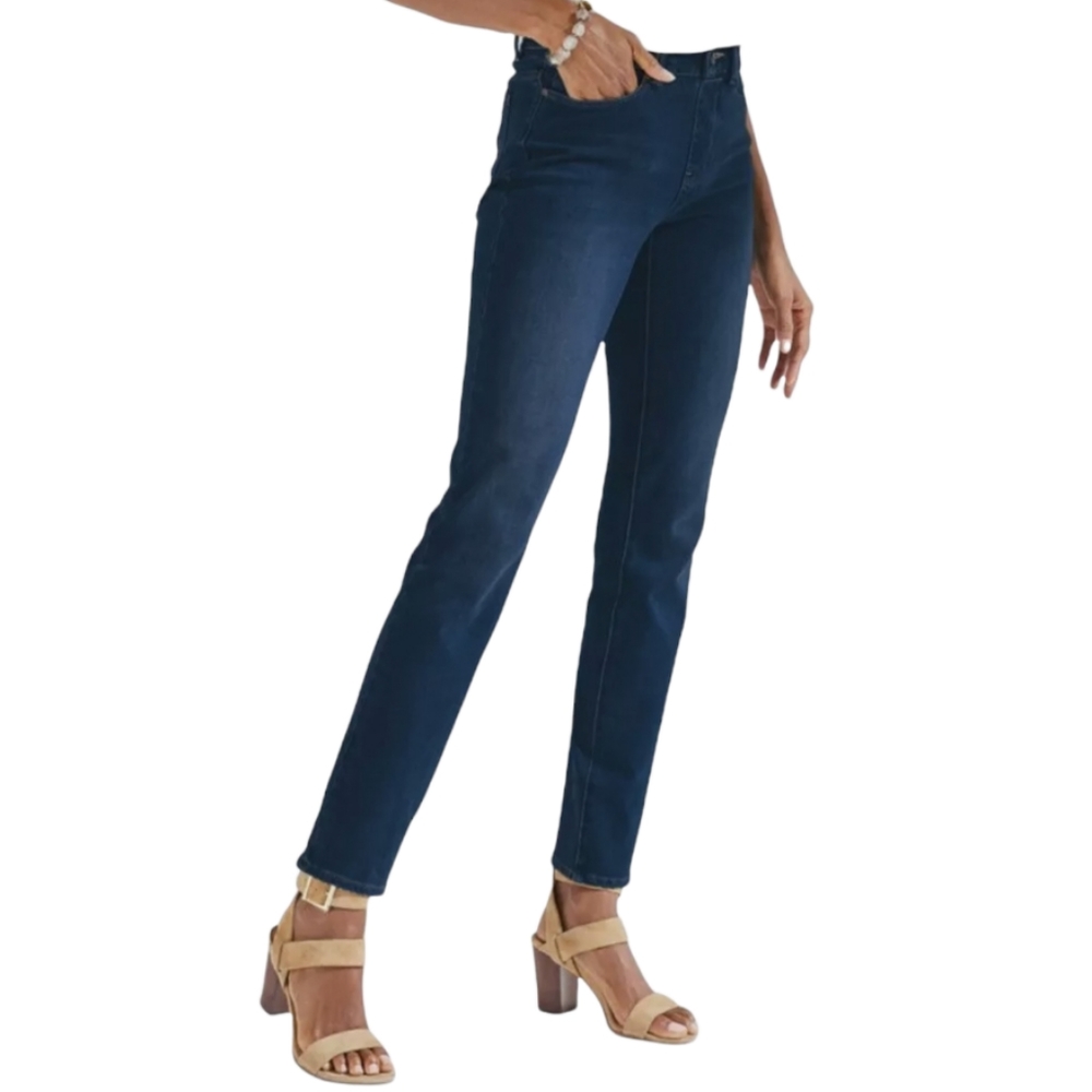 Soft Surroundings Women The Ultimate Denim Relaxed Straight Jeans Size 10